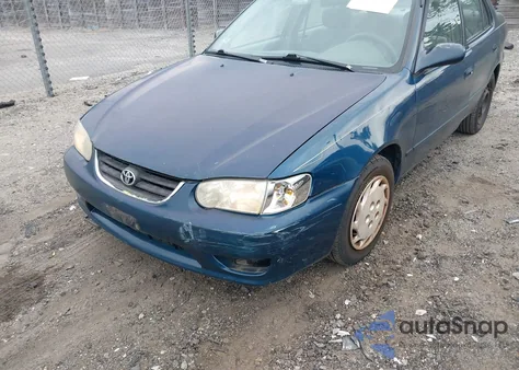 2002 Toyota Corolla Le из США, поврежденный, VIN 2T1BR12E82C545451